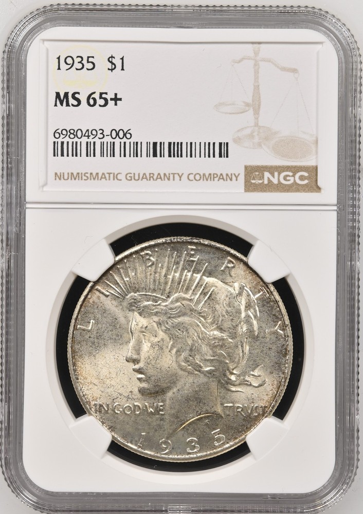 1935 Peace Dollar MS-65+ NGC COLLECTION VIDEO