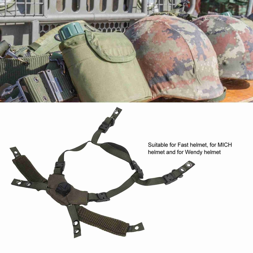 Adjustable Dial Suspension System Chin Strap Helmet Accessories For Fast For