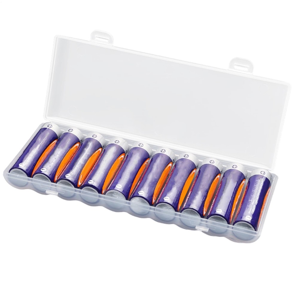 10-position Storage Box AA Battery Case Space-saving Battery Case Holder