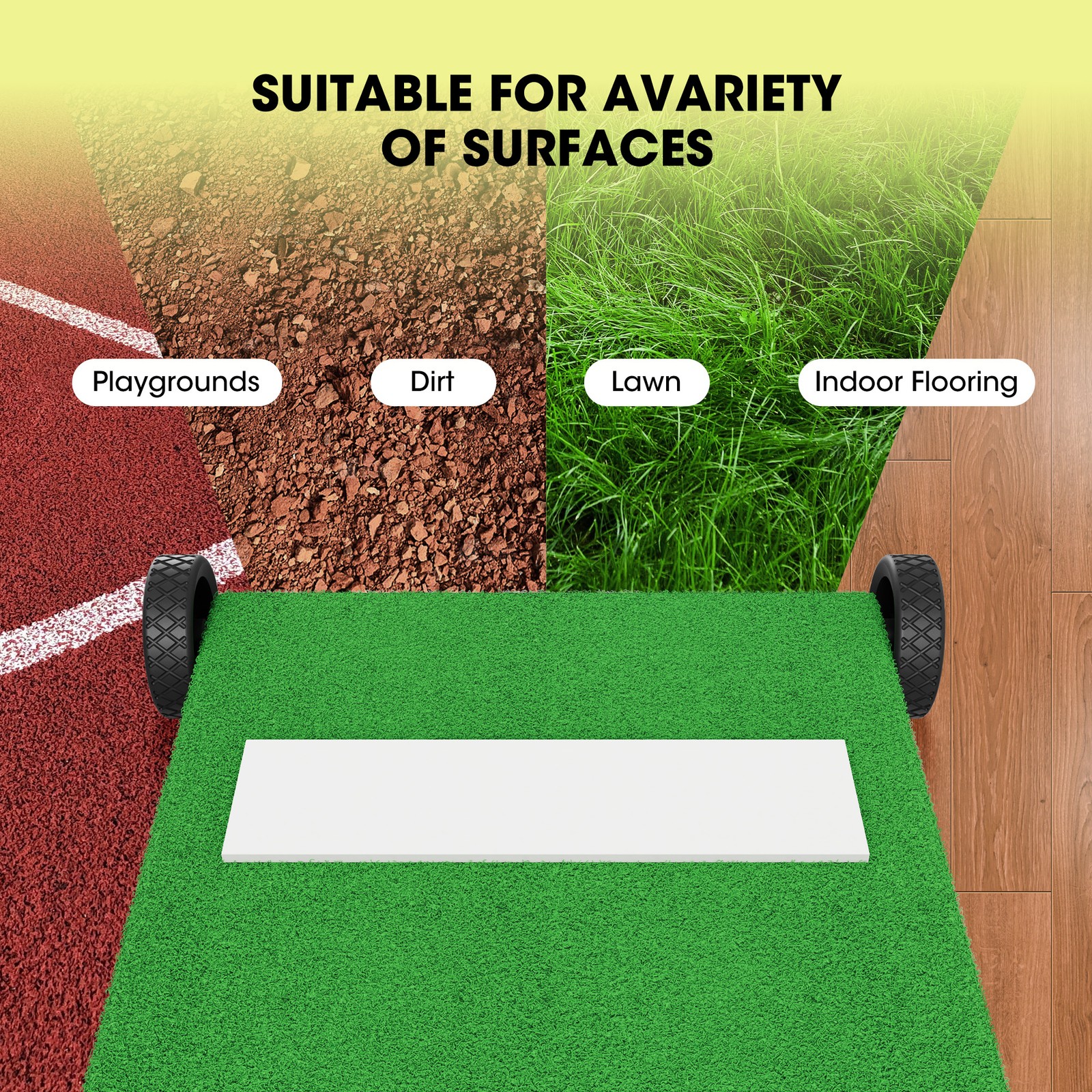 90 in Portable Foldable Pitching Mound for Baseball & Softball outdoor Training