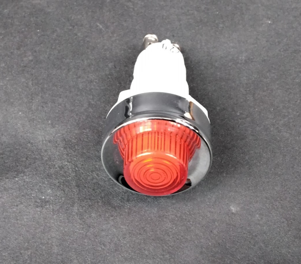 ROUND INDICATOR LIGHT, RED 220 ($4 OBO)