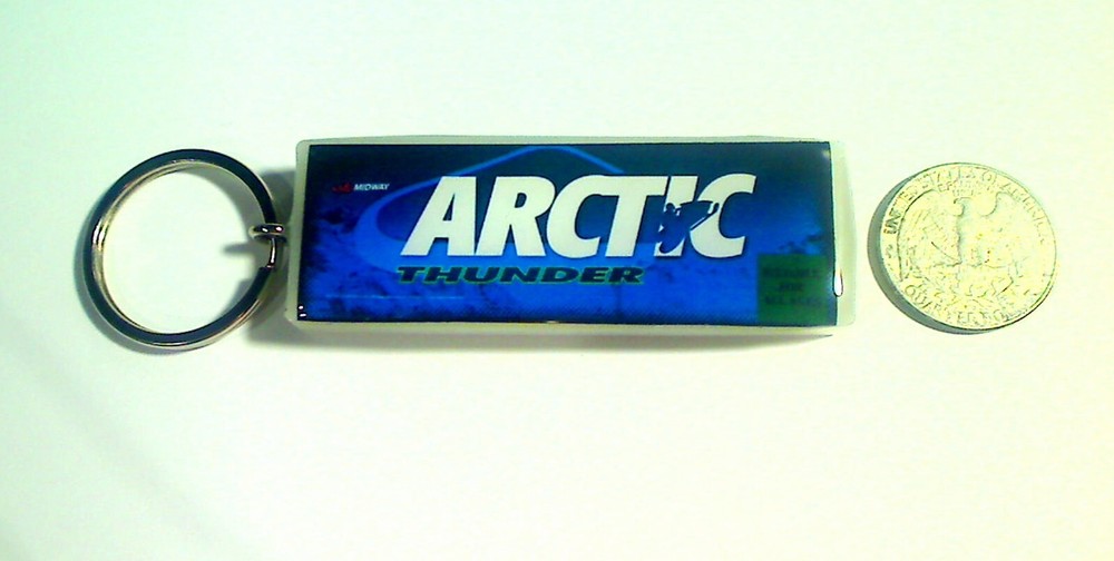 Arctic Thunder Arcade Marquee Coin Door accessory Keychain