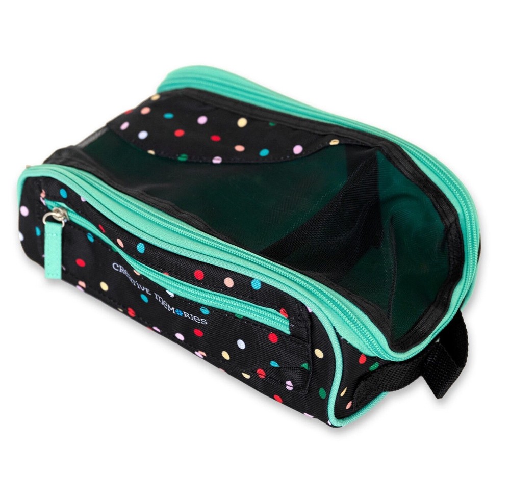 Creative Memories Rainbow Dots Memory Mate Storage - Grab & Go Storage NEW