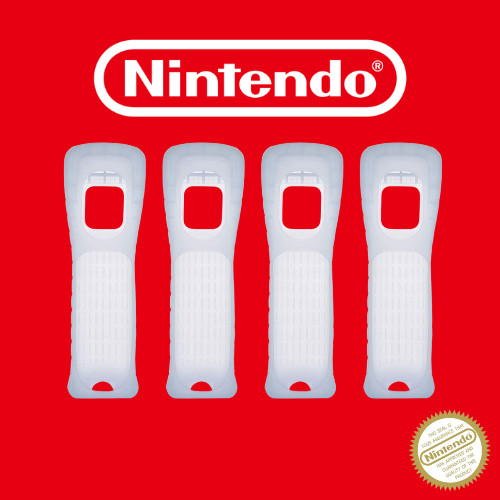 4x Official Wii Remote Cover Sleeve Nintendo Motion Plus 👾 U Controller CLEAR