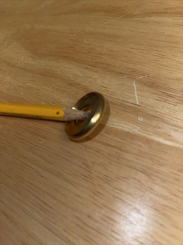 1 Inch X 1/8 IPS (3/8 Slip) Solid Brass Turned Double Sided Check Rings Check