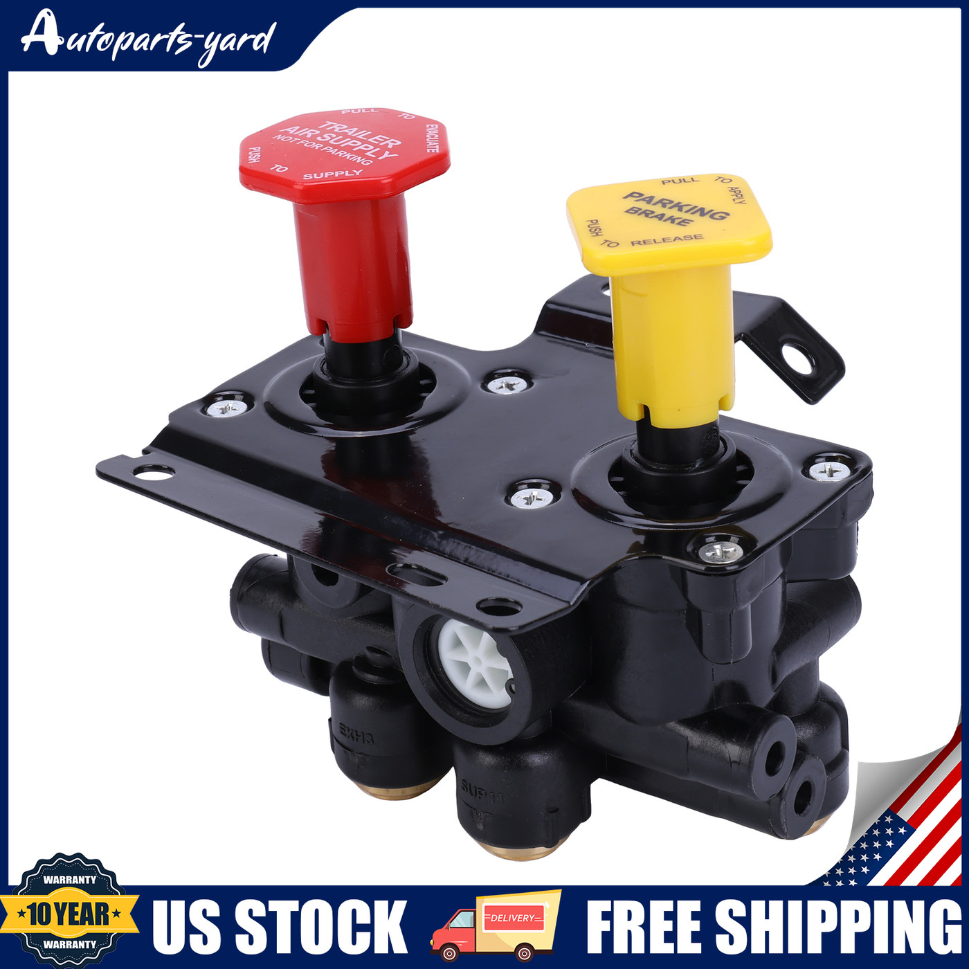 New Dash Control Brake Valve 5 Ports For Volvo VNL 24340522 US