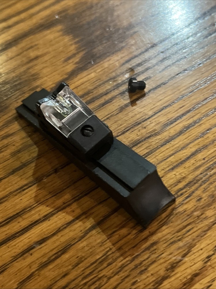 CVA Eclipse Mag Muzzleloader Rifle Rear Sight W Screw Green Fiber Optic Inline