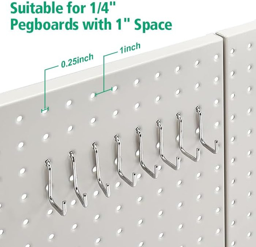 Rectangular Metal Pegboard Wall Organizer, Tool Storage Organization System, Rus
