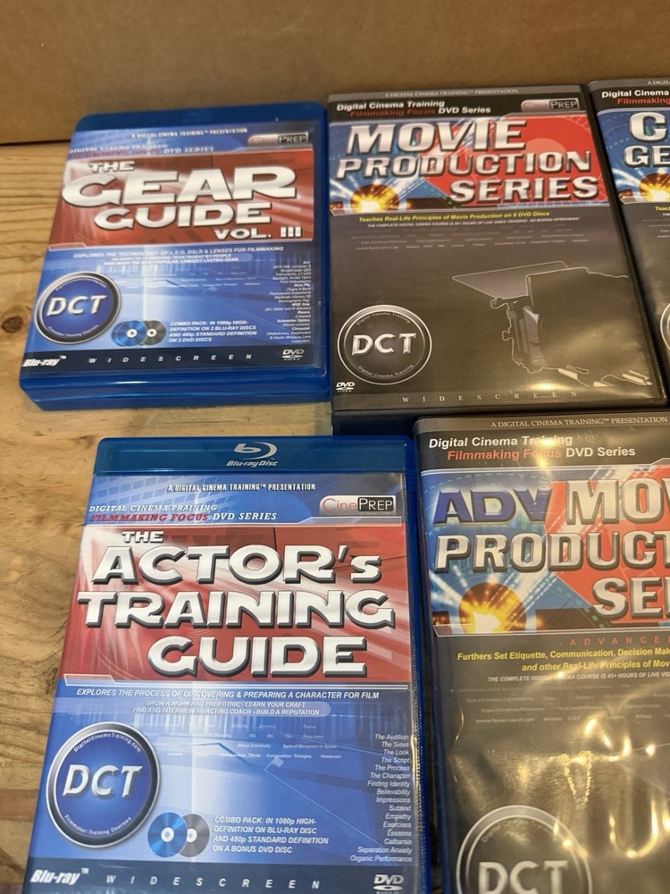 Digital Cinema Training DVD SET LOT Courses From Basic Production To Composit