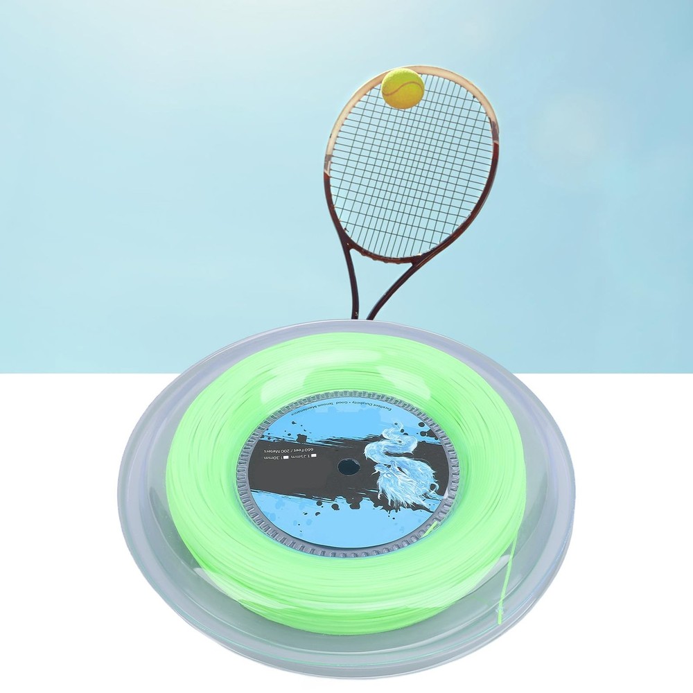 Tennis String, String Set and 200m Reel Polyester, High Elastic Racket 200M f...