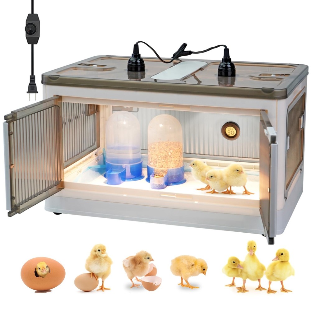 Chicken Brooder Box for Chicks Brooder Heater Chicks Warmer Brooder Plate Kit...