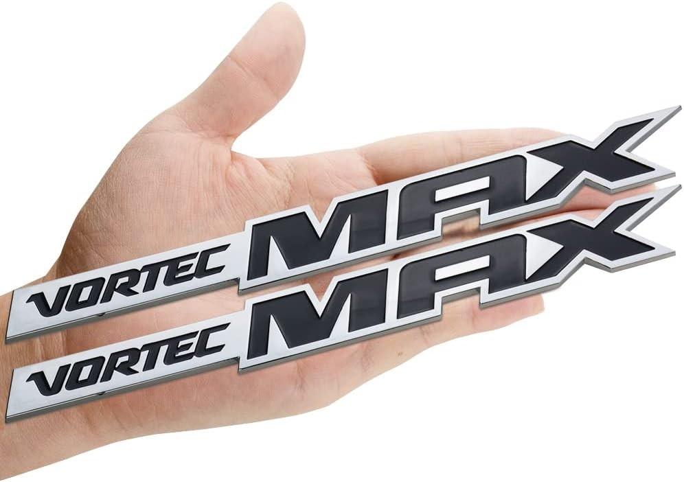 Fits (Pairs) Vortec MAX High Output Emblems Badges Decals 3D Raised Strong