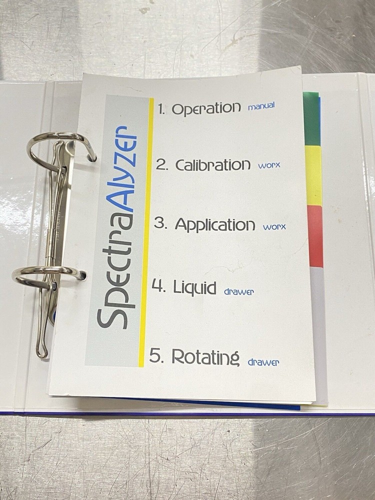 Zeutec Spectra Alyzer - Users Guide / Instructions Manual