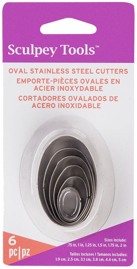 Premo Sculpey Graduated Cutter Set 6/Pkg Oval