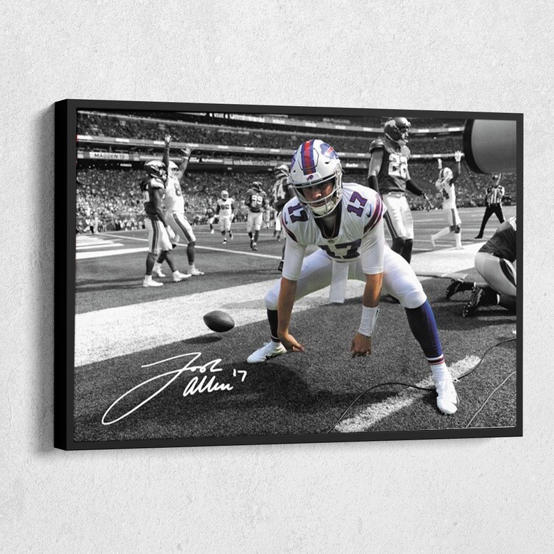 Josh Allen Autographed Poster | No Framed
