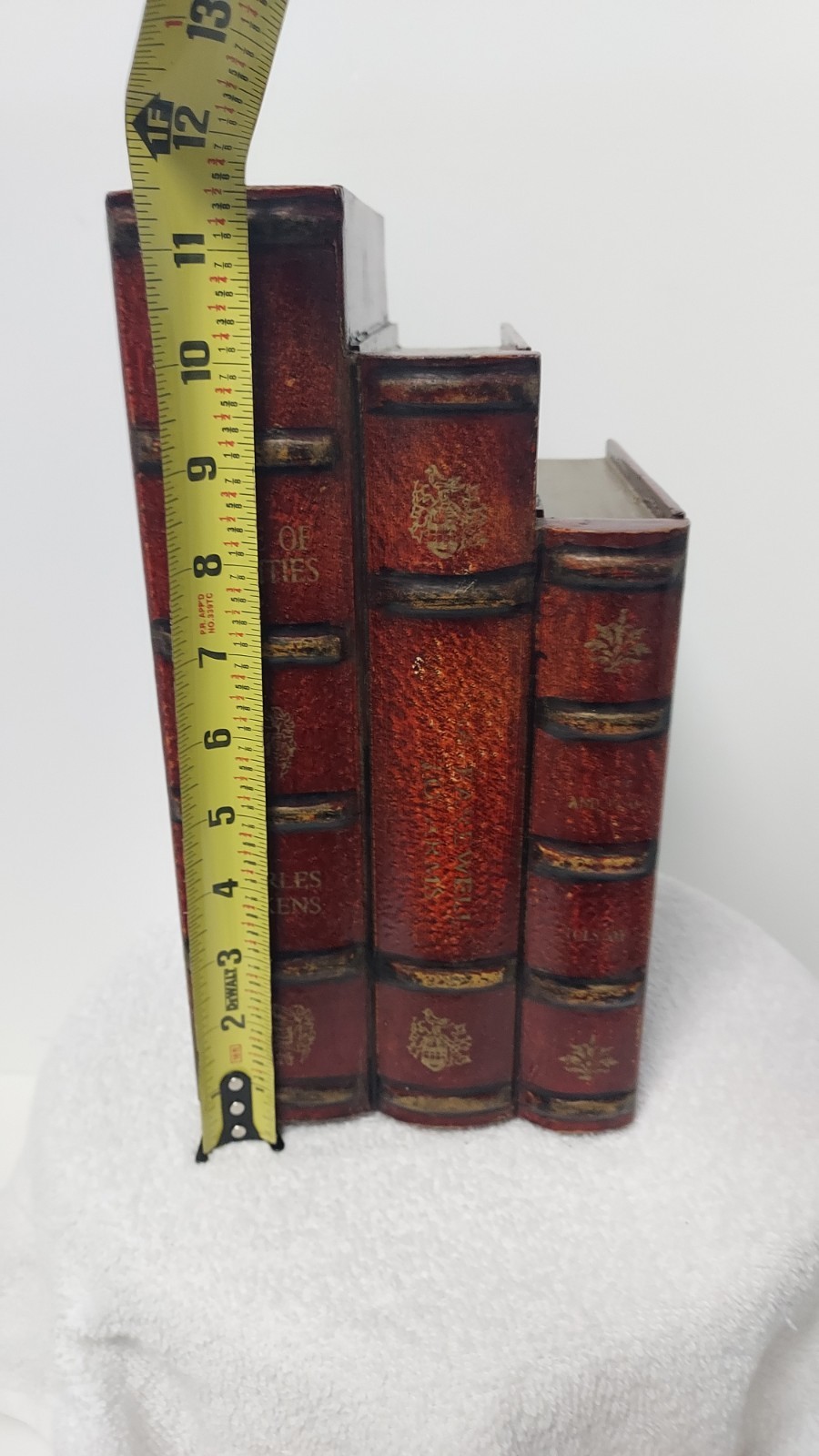 Vtg Faux Book Hidden CD Storage Secret Compartment Box Decorative Home Decor