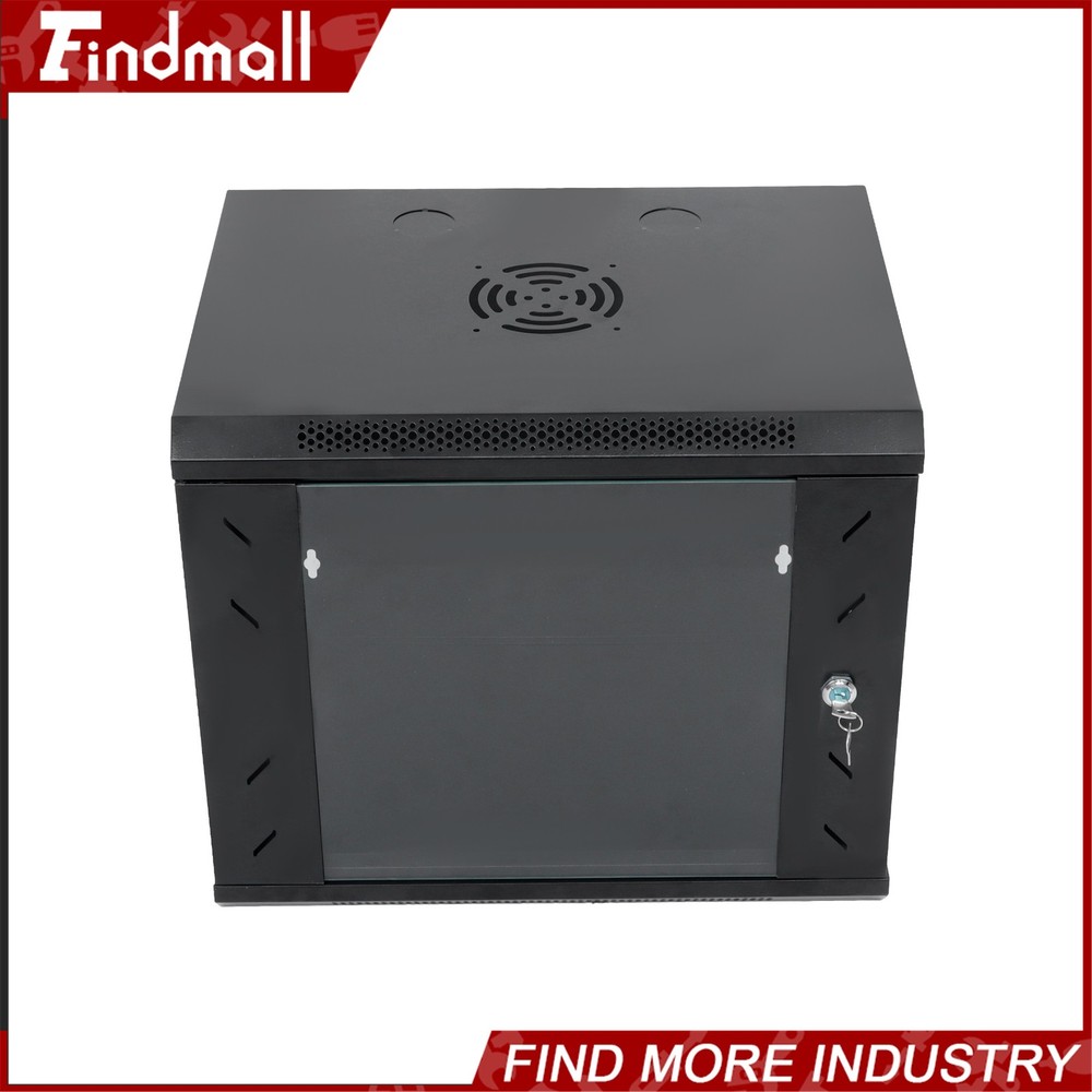 Findmall 9U Wall Mount Network Server Rack Cabinet Enclosure 15.5'' Deep