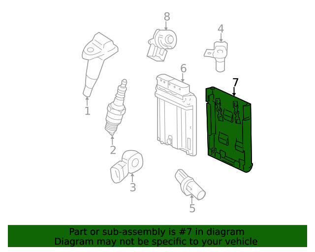 Genuine GM Engine Control Module Bracket 25852809