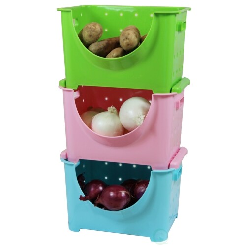 New Stackable Plastic Storage Container