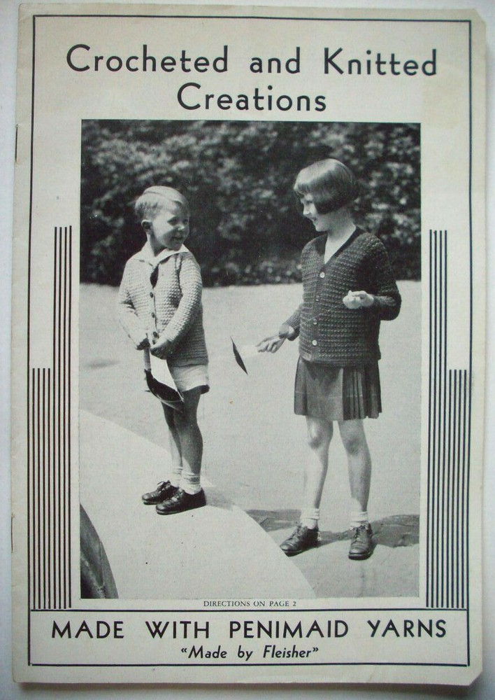 30's 40's? Crocheted & Knitted creations for children pattern booklet