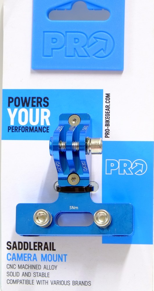 Shimano Pro Bicycle Saddle Rail Camera Mount, Shimano, Blue