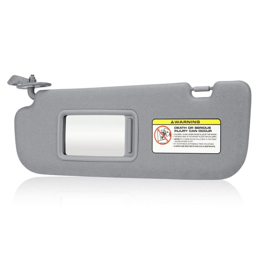Gray Driver Left Side Sun Visor Replacement Compatible Side, Grey