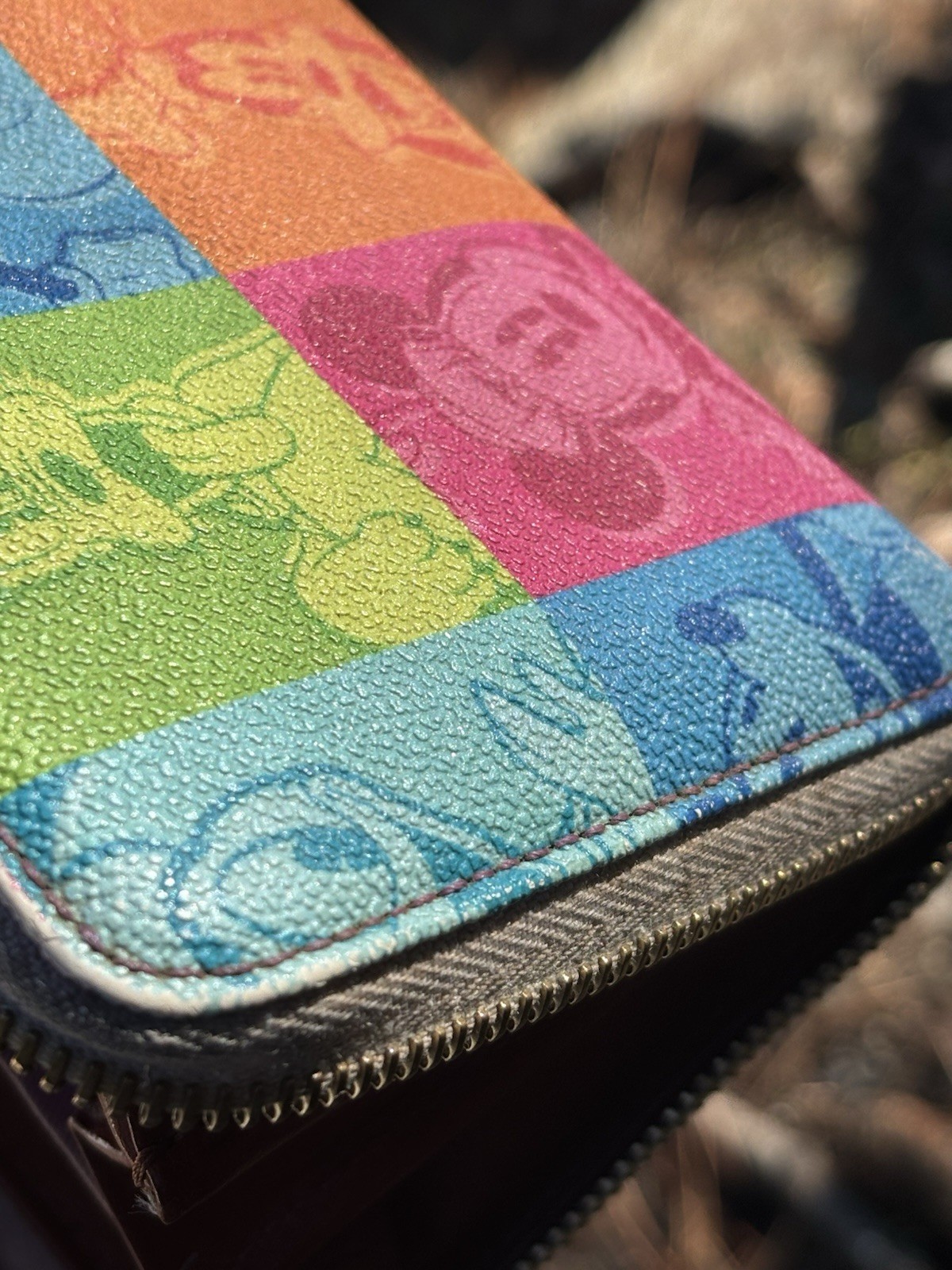 Dooney & Bourke x Disney Parks Rainbow Character Zip Wristlet Wallet