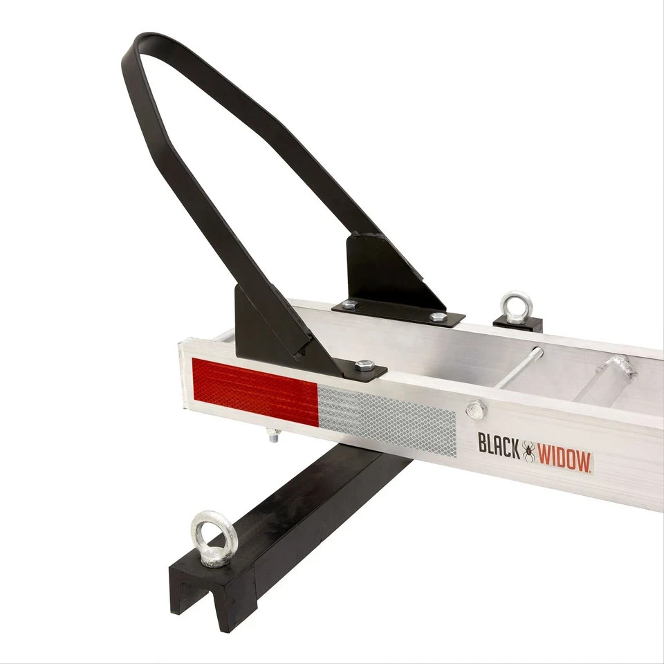 Blaƈk Widow Aluminum Dirt Bike Hitch Carrier w/ Wheel Chock 400 lb Capacity