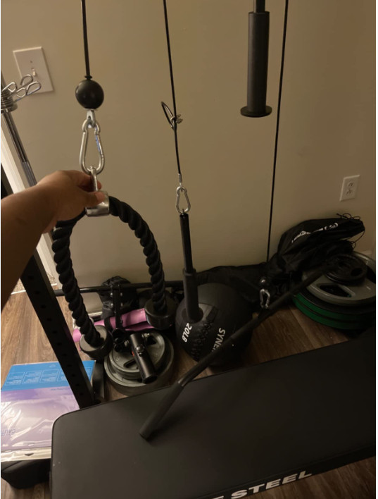 New Gym Cable Pulley System for Lat Pulldown, Biceps & Strength Training