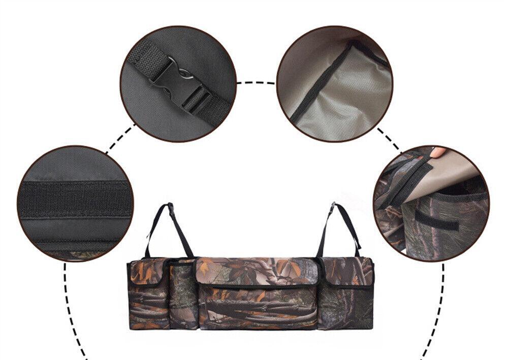 1pcs Car Backrest Multifunctional Tool Storage Bag Foldable For Off-Road Vehicle