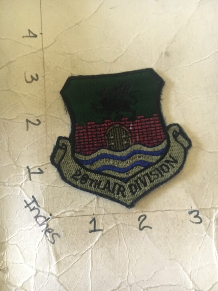 USAF 28th Air Division Squadron subdued patch 6/3/25