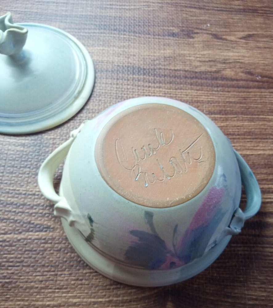 Carole Berhorst casserole pottery With Lid Signed