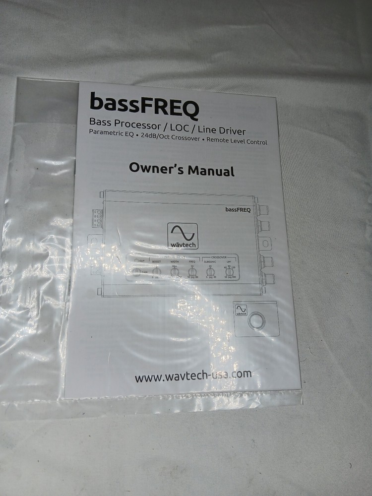 Wavtech bassFREQ Low Frequency RCA Input Bass Processor