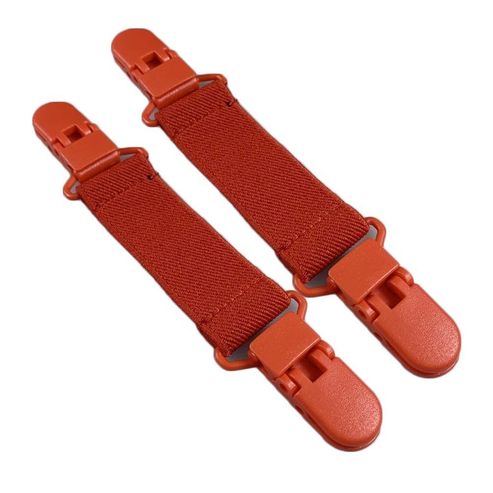 Alloy + Elastic Boot Clips for Motorcycle Pants 15cm Length 2.5cm Width