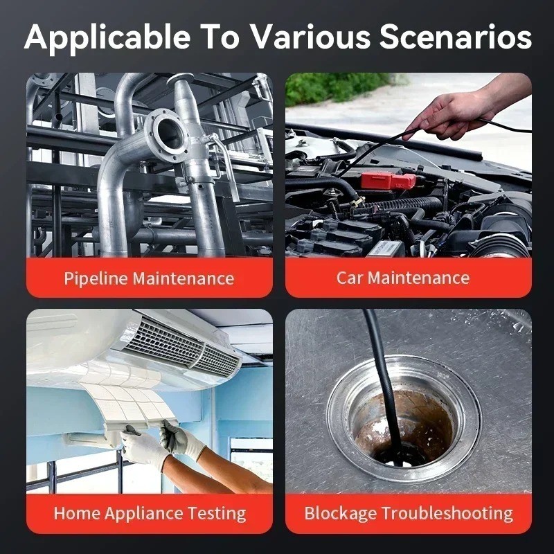 360° Articulating Borescope Camera 3.9mm with Light for Android/iOS