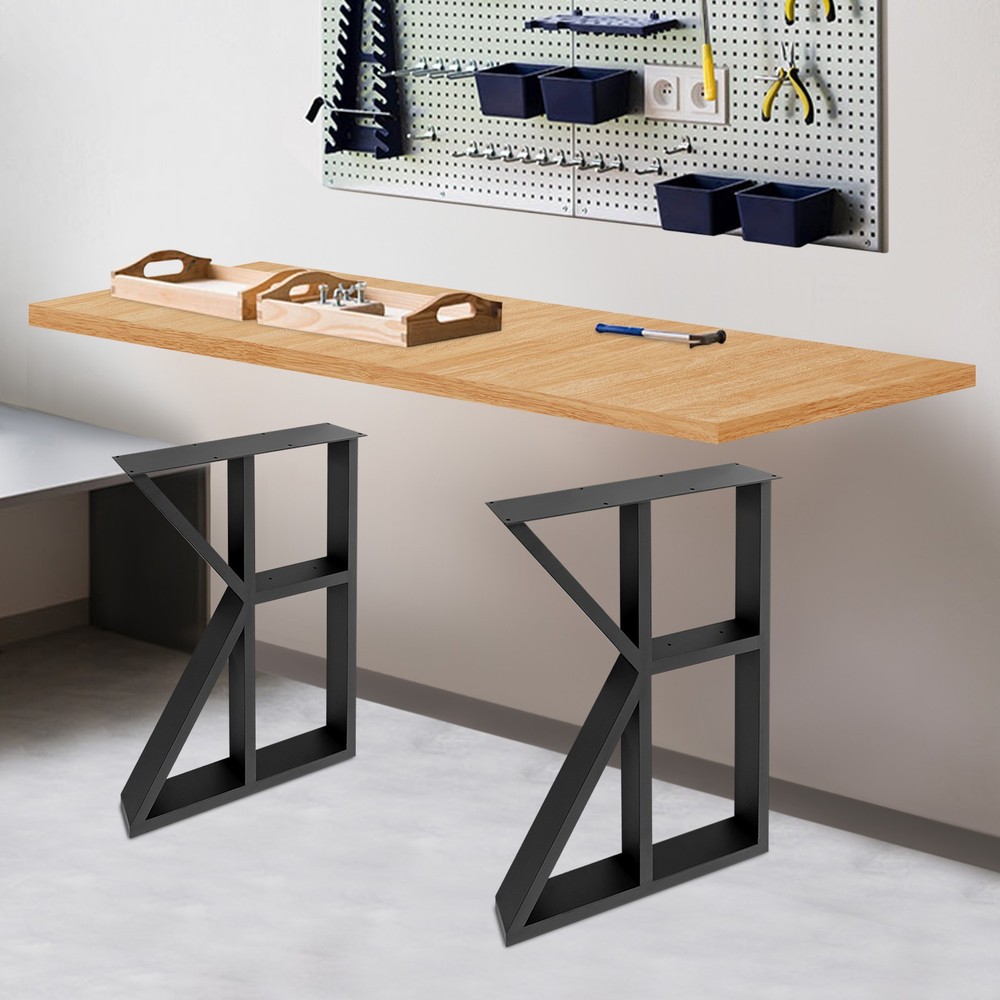 Wood Color Tabletop Rectangular Countertop Compatible With Various Table Leg