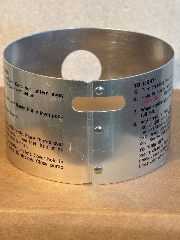 Coleman Lantern 220H Frame Rest Base Collar #2