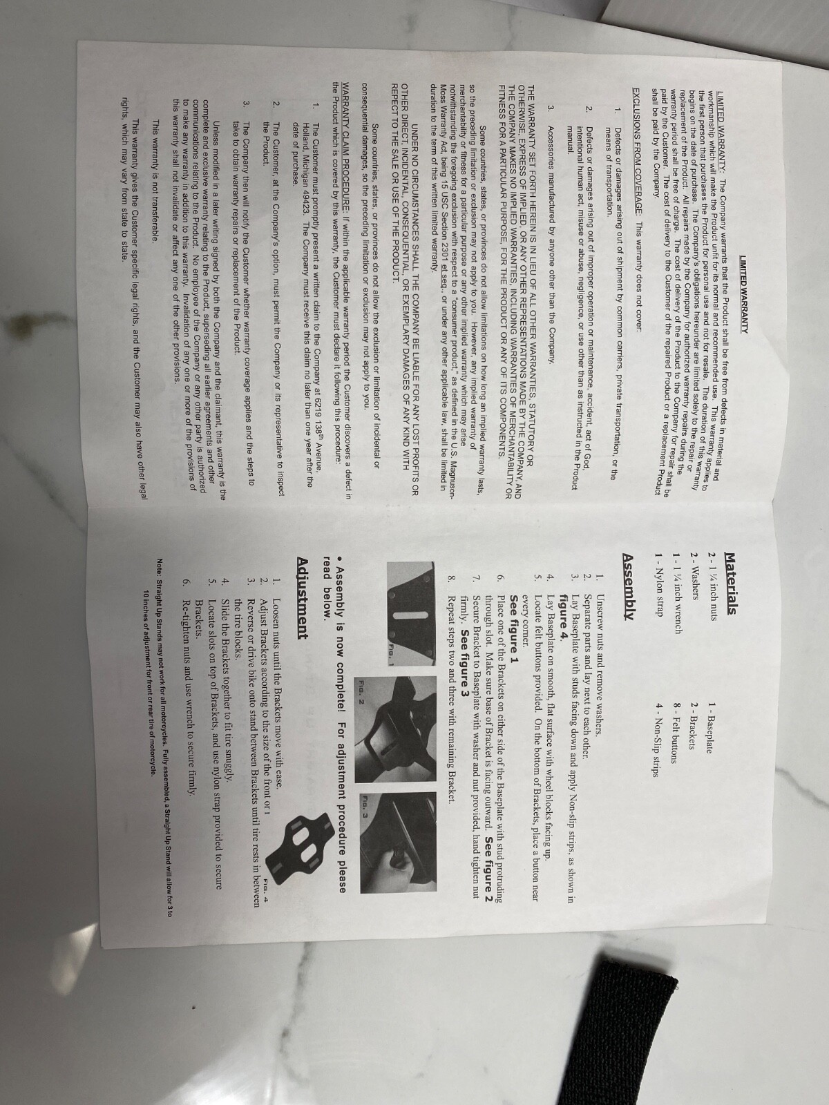 Harley-Davidson Bike Straight Up Stand