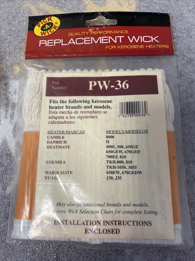 Pick-a-Wick PW-36 Kerosene Heater Replacement Wick