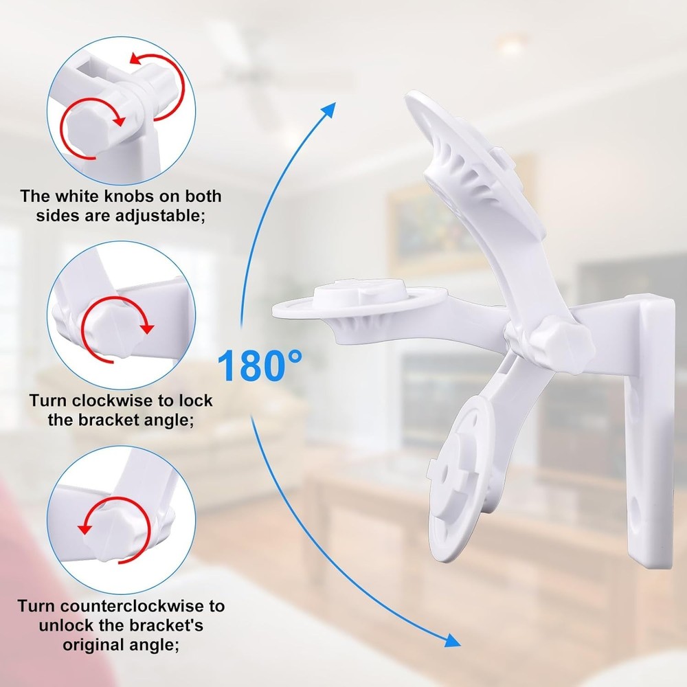 2pcs Camera Wall Mount Compatible with Reolink E1 / Pro, White Camera...