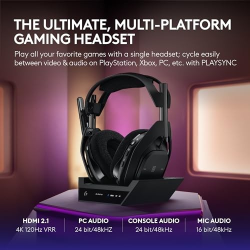 LOGITECH G ASTRO A50 X MULTI-PLATFORM WIRELESS GAMING HEADSET + BASE STATION