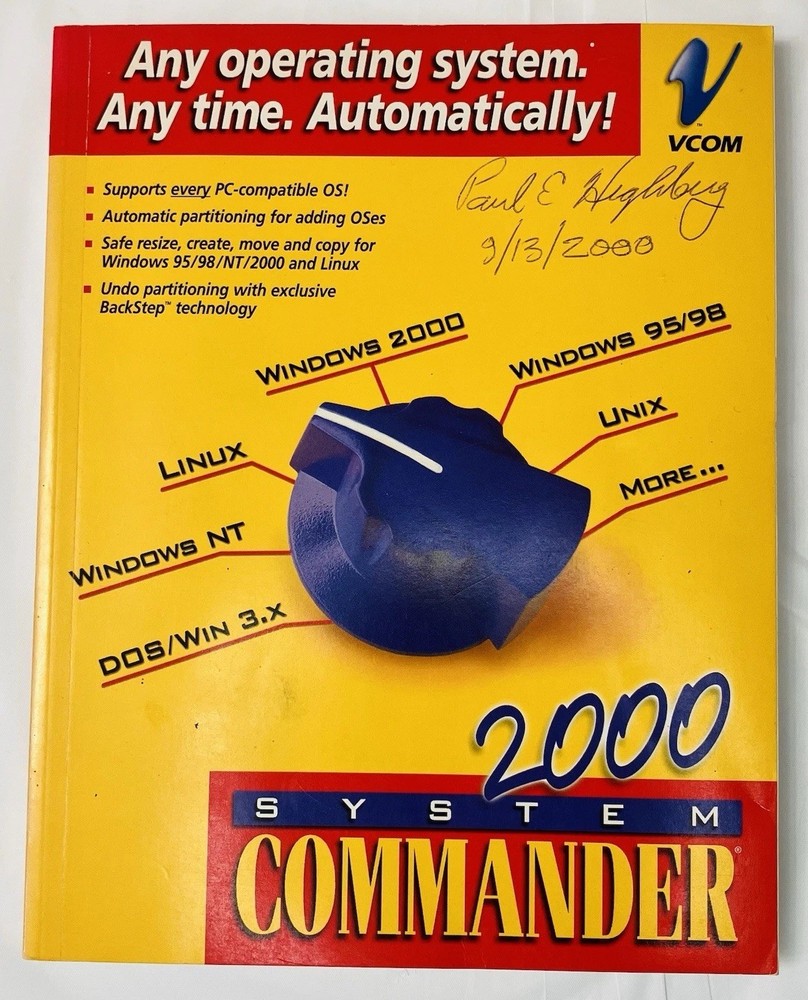 System Commander 2000 User Manual VCOM Partitioning Guide Windows Linux PB Vtg