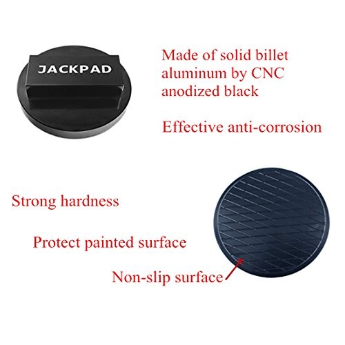 Jack Pad Adapter Anodized Black Replacement for B-M-W 135 335 535 E82 E88 2pcs