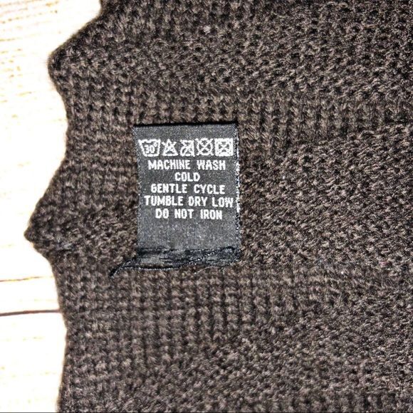 Brown Knit Infinity Scarf