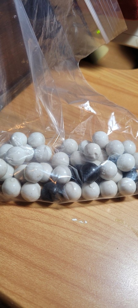 Vintage Masonic voting box with original handmade marbles