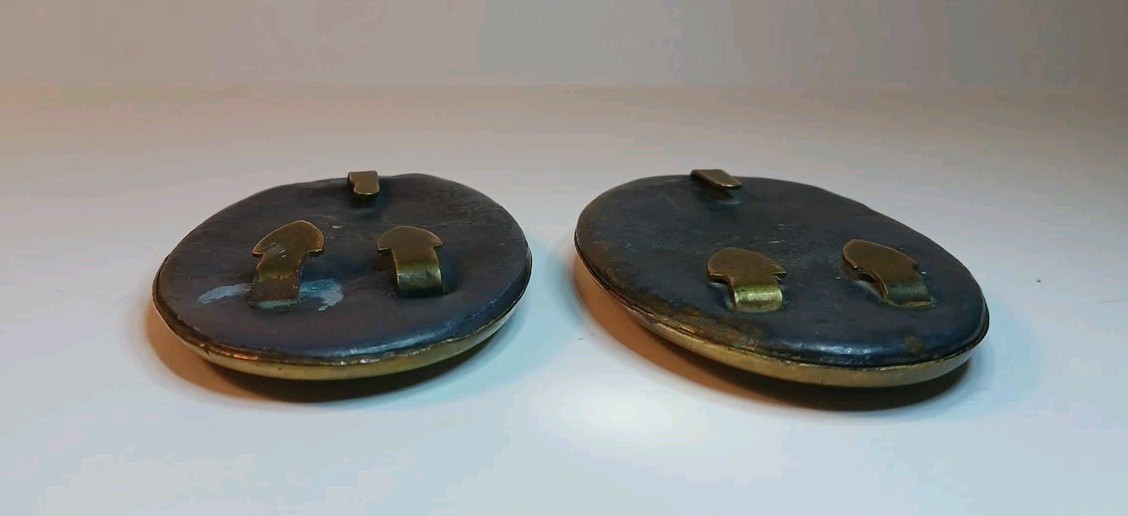 Civil War US & Confederate State Belt Buckles Lead Filled Vintage Reproduction??