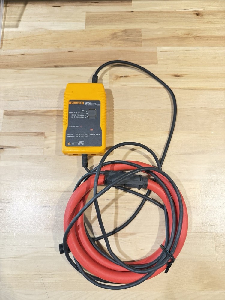 FLUKE i6000S FLEX AC CURRENT PROBE (TESTED) SHIPS FAST