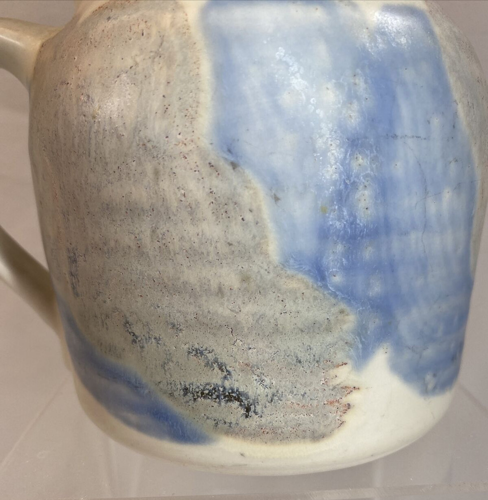 Lovely Ceramic Pottery Pitcher 32oz Marked KS