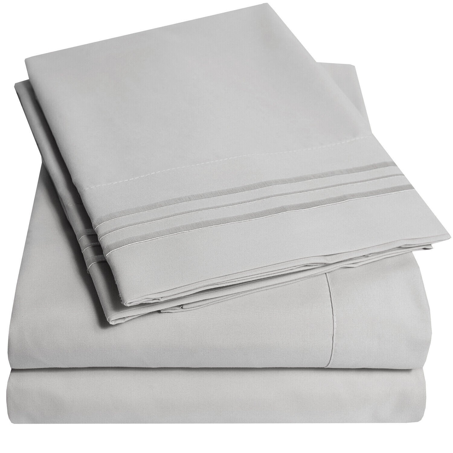 Split Top Flex King Sheet 4 pc set For Sleep Number Bed 1900 Count Deep Pockets
