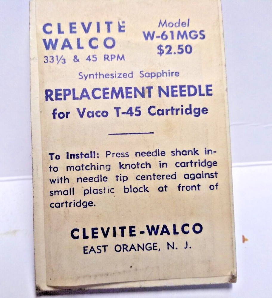 Vaco T 45 Phonograph Needle